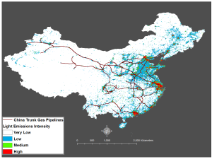 China Gas Lights Map_2013 light vintage